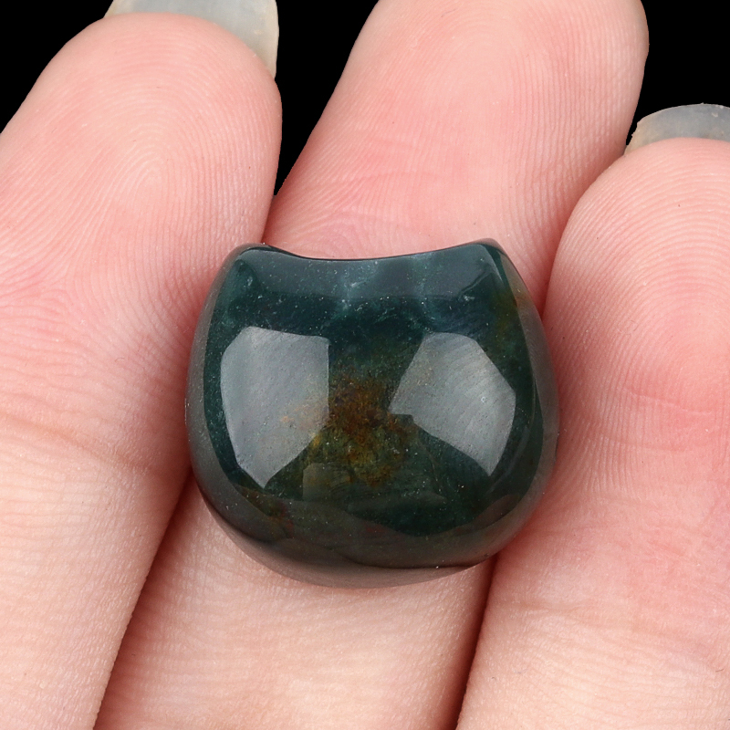 16MM Cat Head (No Face) Stone Beads Drilled 1.5MM Side Hole For DIY Making Jewelry