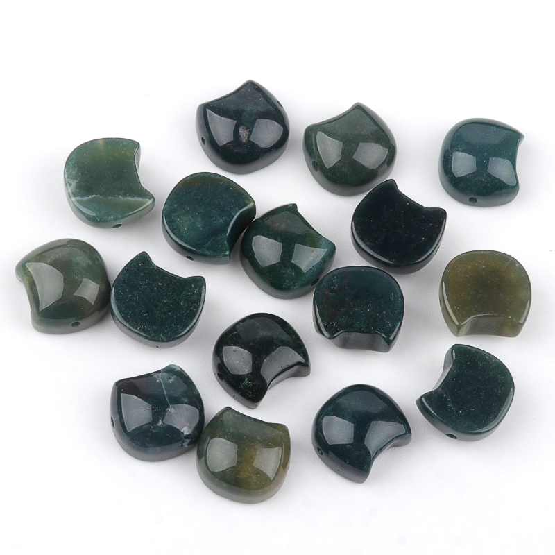 16MM Cat Head (No Face) Stone Beads Drilled 1.5MM Side Hole For DIY Making Jewelry