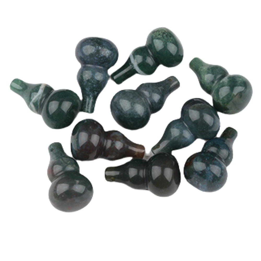 18x30MM Handmade Carved Mini Gourd Stone Pendant for Making Jewelry