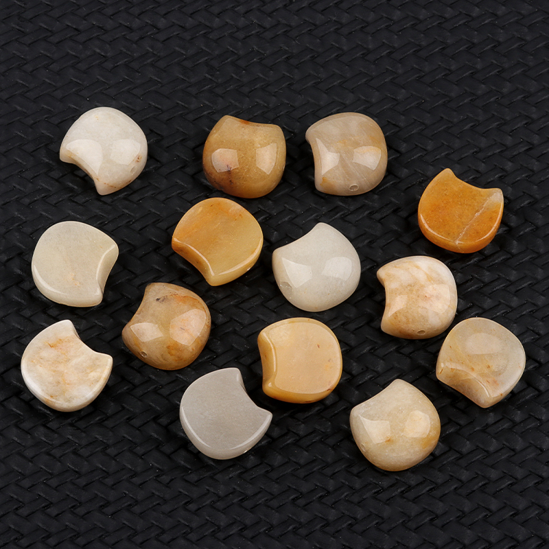 16MM Cat Head (No Face) Stone Beads Drilled 1.5MM Side Hole For DIY Making Jewelry