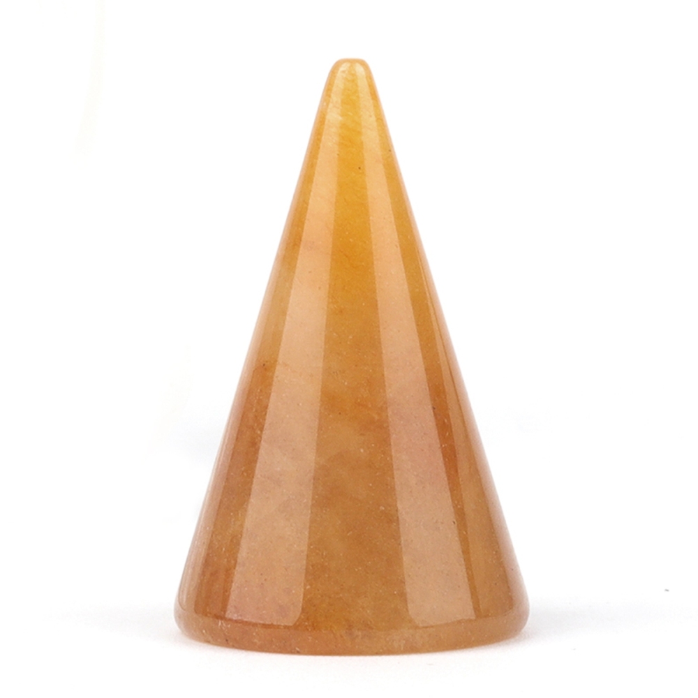 Gemstone Ring Holder Tower (D25X40MM) Stone Jewelry Display Stand Point Cone Decorative Wedding Storage