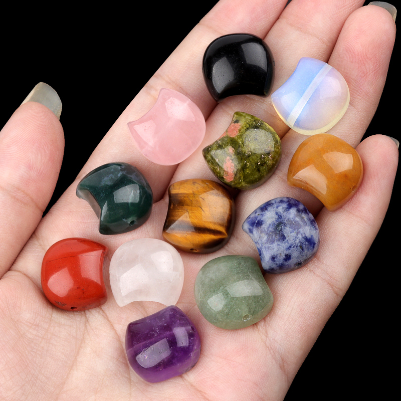 16MM Cat Head (No Face) Stone Beads Drilled 1.5MM Side Hole For DIY Making Jewelry