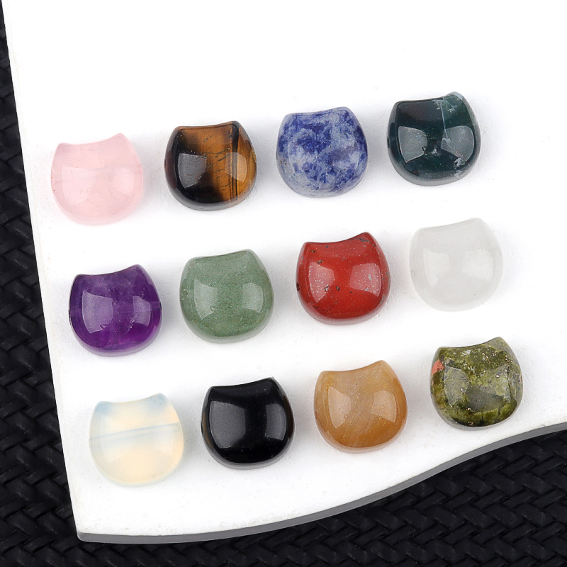 16MM Cat Head (No Face) Stone Beads Drilled 1.5MM Side Hole For DIY Making Jewelry