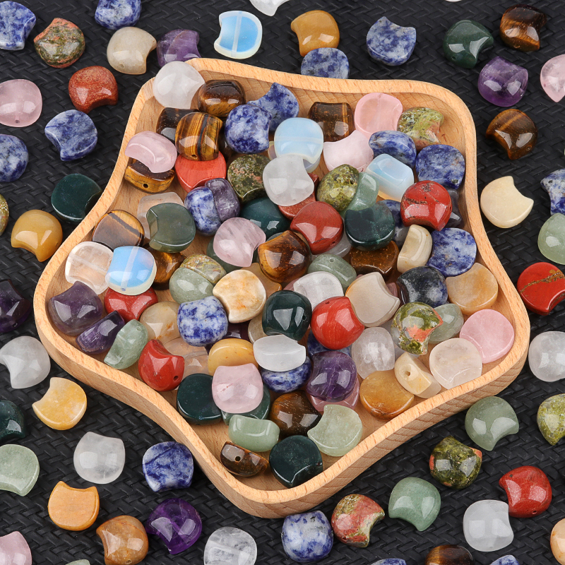 16MM Cat Head (No Face) Stone Beads Drilled 1.5MM Side Hole For DIY Making Jewelry