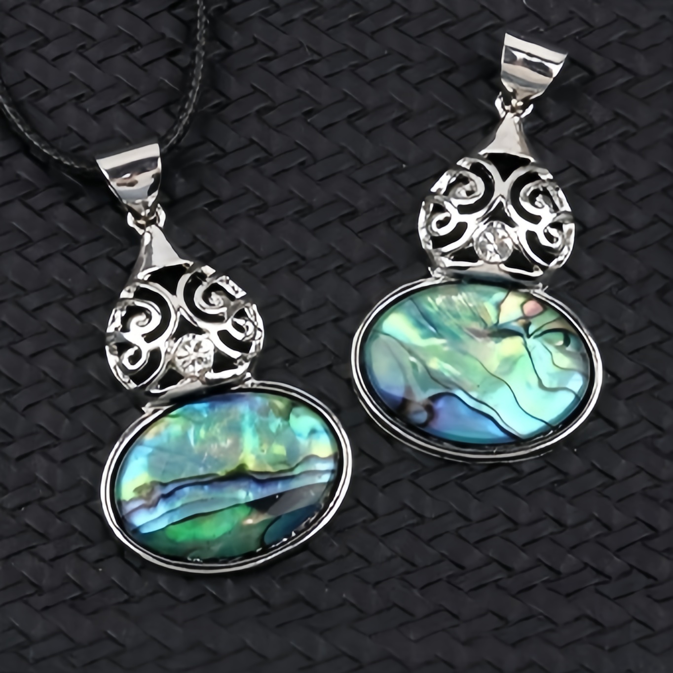 Silver Gourd Shape Stone Pendant for Making Jewelry 18X25MM Gemstone Cabs