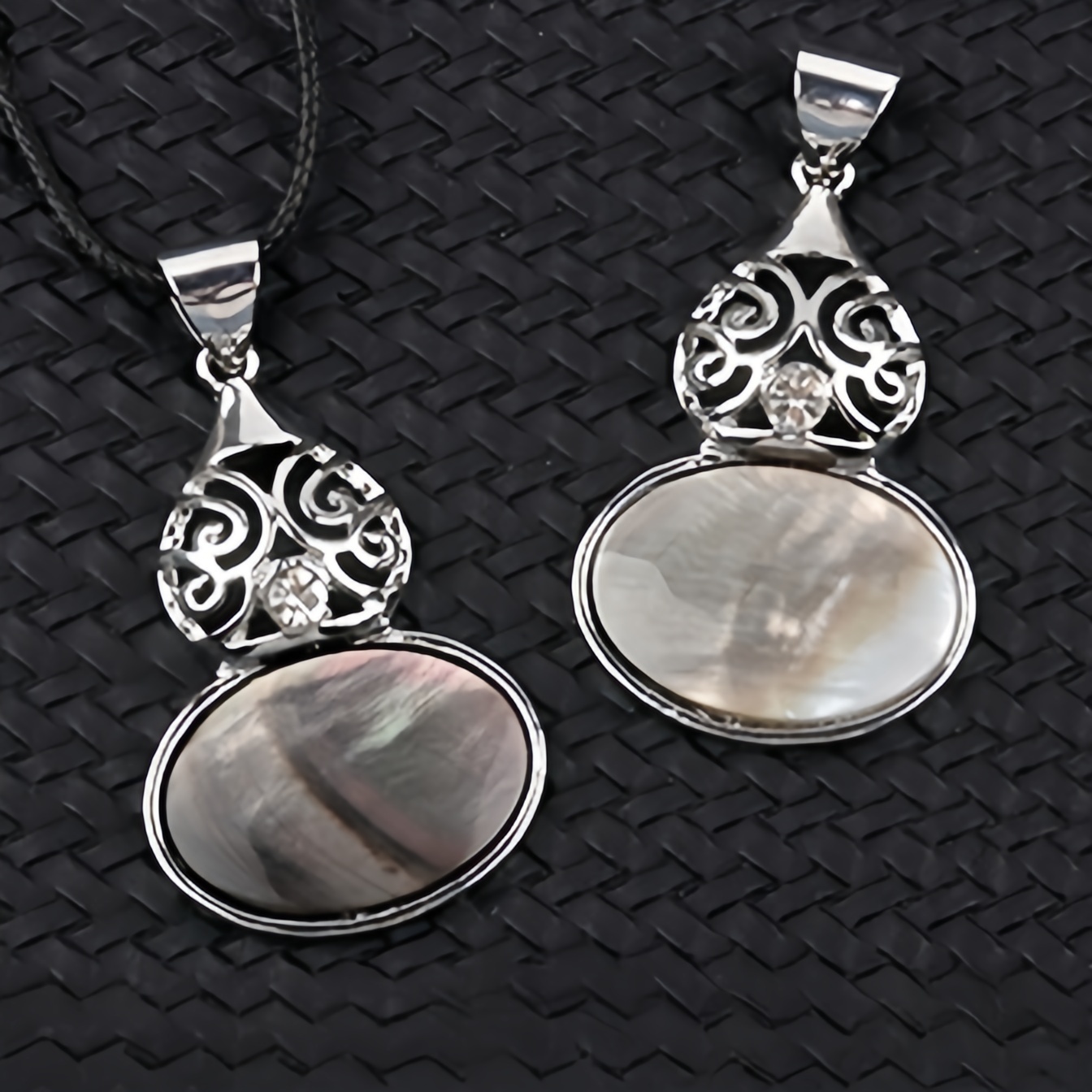 Silver Gourd Shape Stone Pendant for Making Jewelry 18X25MM Gemstone Cabs