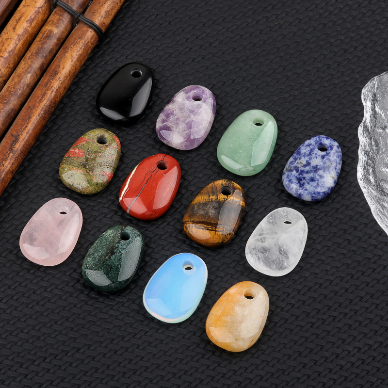 Trapezoid Gemstone Pendant 25X35MM for Making Jewelry