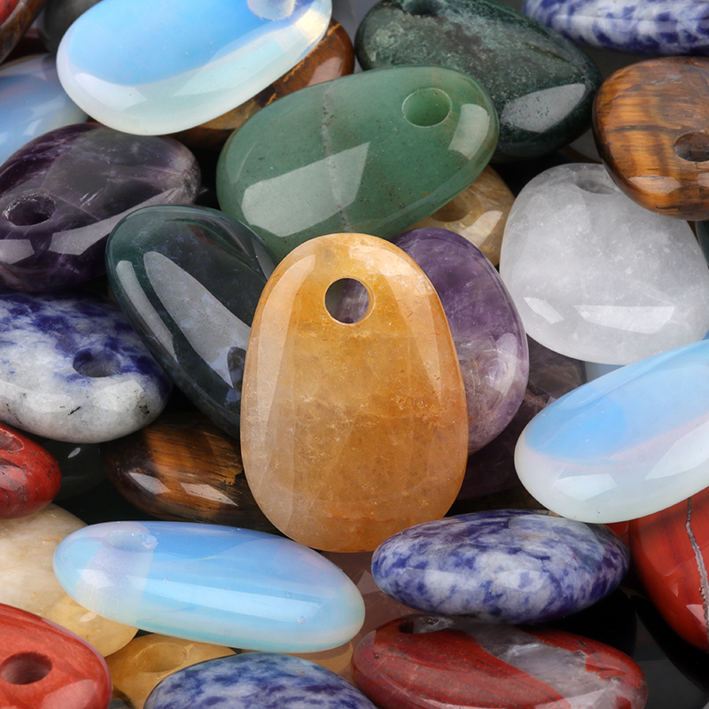 Trapezoid Gemstone Pendant 25X35MM for Making Jewelry