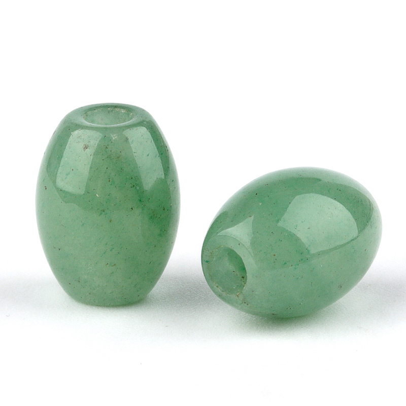 Loose 13x18MM Stone Rice Beads for Making Jewelry Drilled Big Hole-4MM 1Pieces