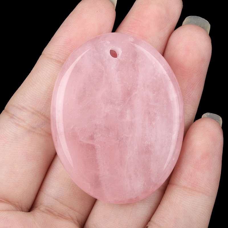 Oval Gemstone Pendant for Making Jewelry 35x45MM Stone Beads Healing Chakra Crystal