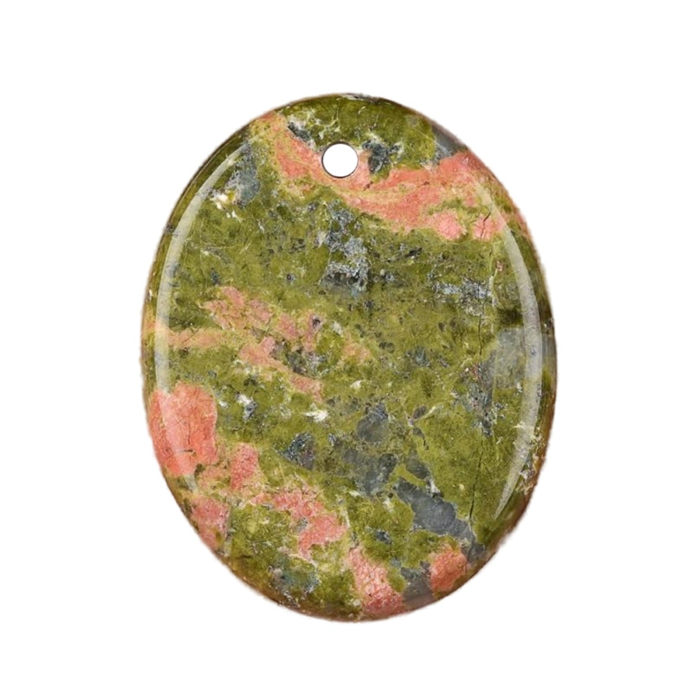 Oval Gemstone Pendant for Making Jewelry 35x45MM Stone Beads Healing Chakra Crystal