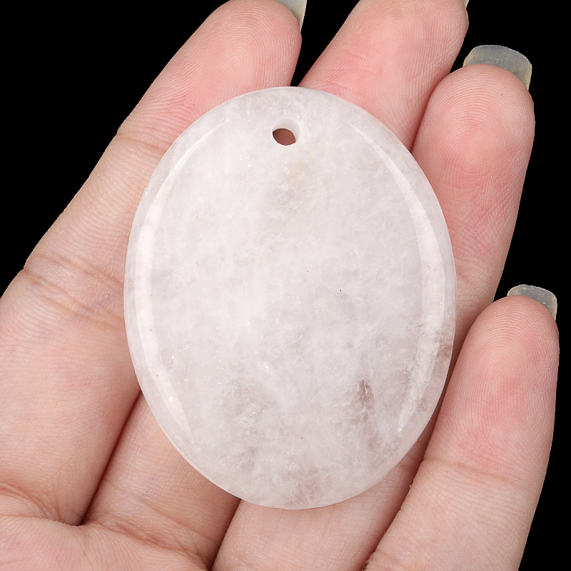 Oval Gemstone Pendant for Making Jewelry 35x45MM Stone Beads Healing Chakra Crystal