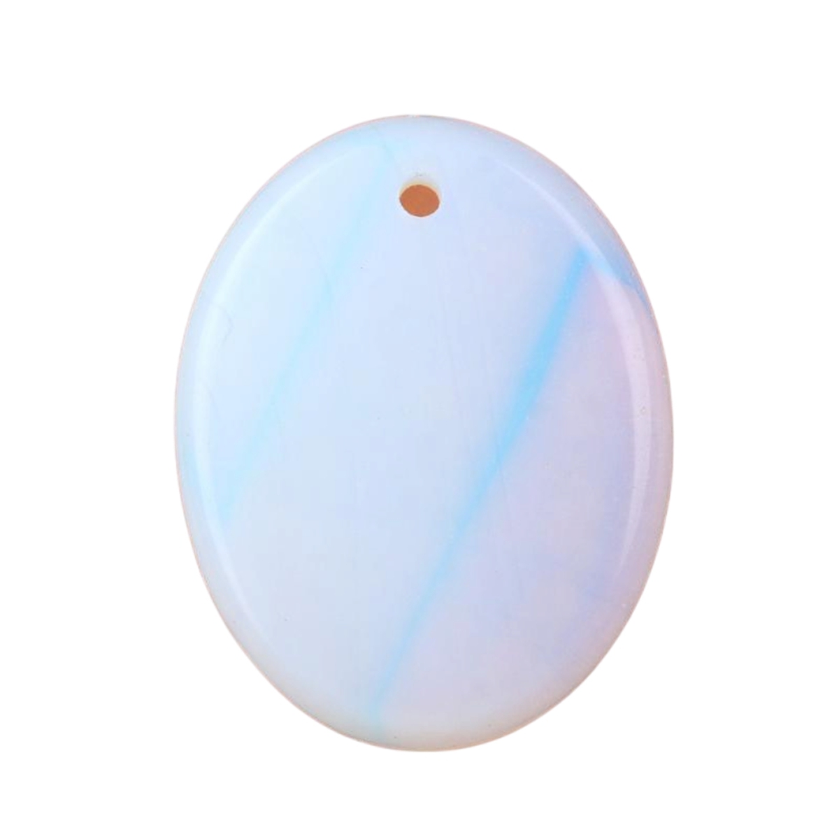 Oval Gemstone Pendant for Making Jewelry 35x45MM Stone Beads Healing Chakra Crystal