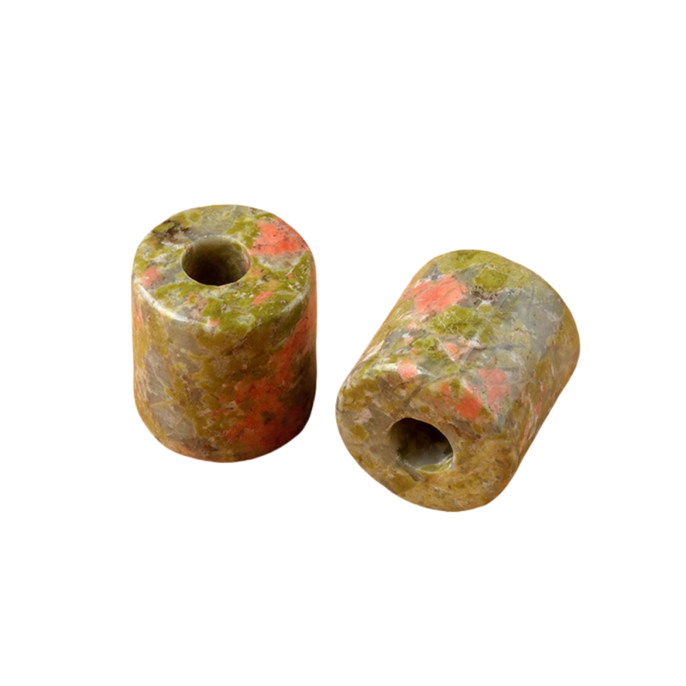 Loose 9X9MM Tube Stone Beads for Making Jewelry Drilled Big Hole-3MM 1Pieces