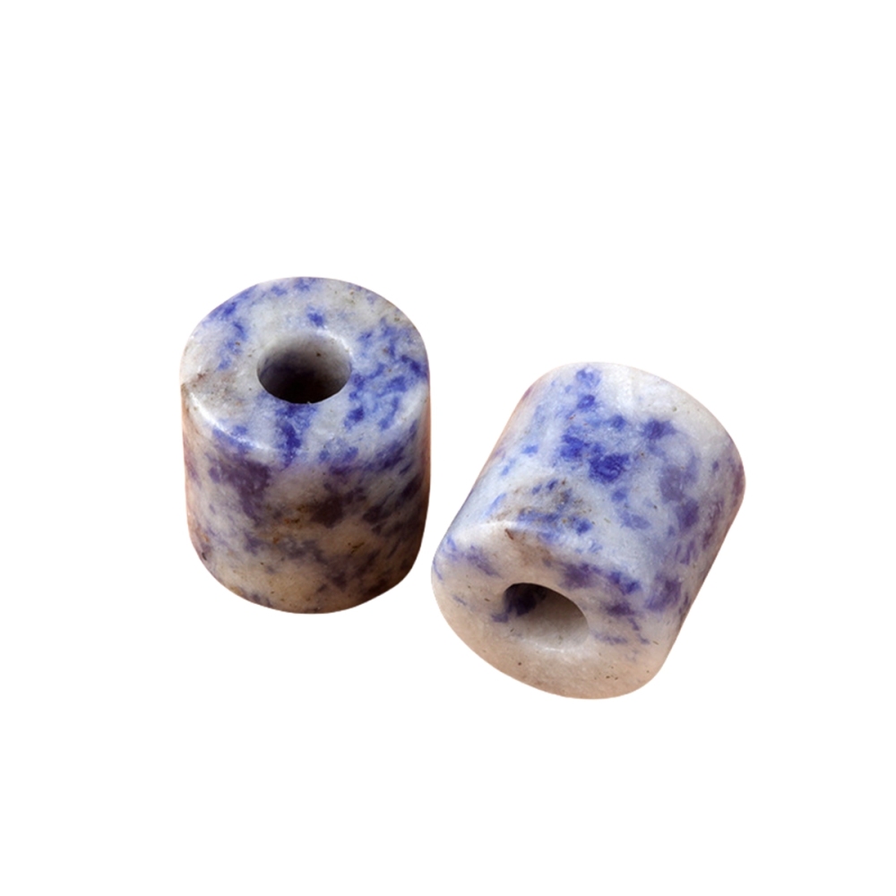 Loose 9X9MM Tube Stone Beads for Making Jewelry Drilled Big Hole-3MM 1Pieces