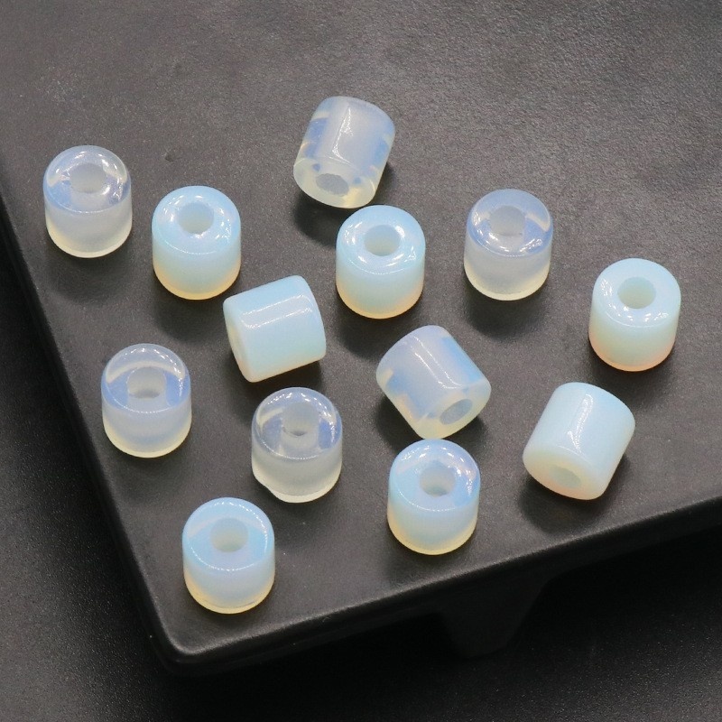 Loose 9X9MM Tube Stone Beads for Making Jewelry Drilled Big Hole-3MM 1Pieces