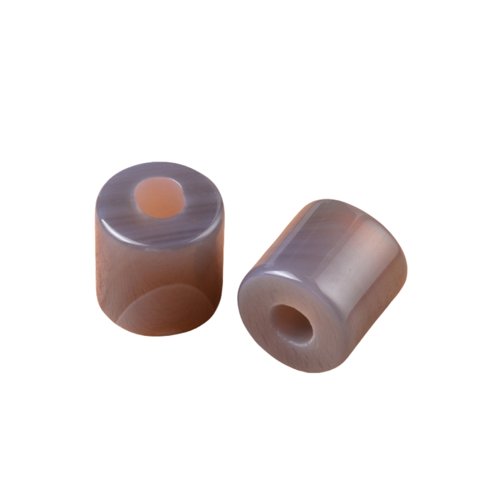 Loose 9X9MM Tube Stone Beads for Making Jewelry Drilled Big Hole-3MM 1Pieces