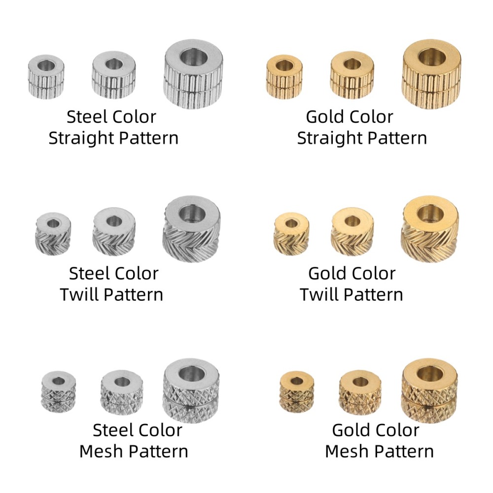 100PCS Pattern Stainless Steel Spacer Beads For Making Jewelry