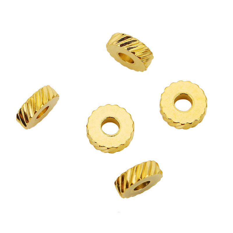 100PCS Pattern Stainless Steel Spacer Beads For Making Jewelry