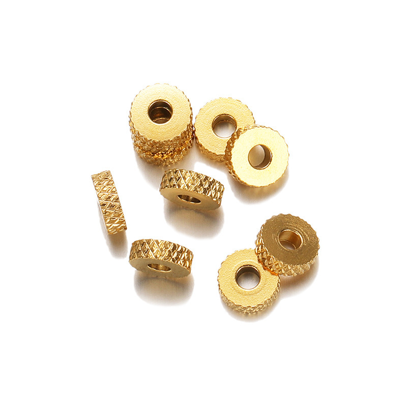 100PCS Pattern Stainless Steel Spacer Beads For Making Jewelry