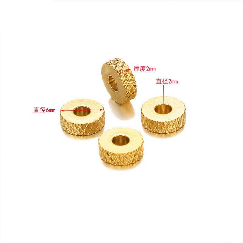 100PCS Pattern Stainless Steel Spacer Beads For Making Jewelry