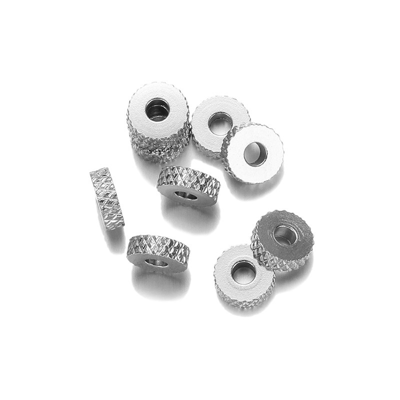 100PCS Pattern Stainless Steel Spacer Beads For Making Jewelry