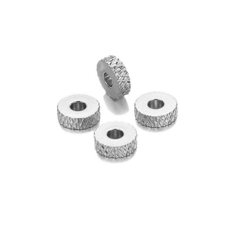 100PCS Pattern Stainless Steel Spacer Beads For Making Jewelry