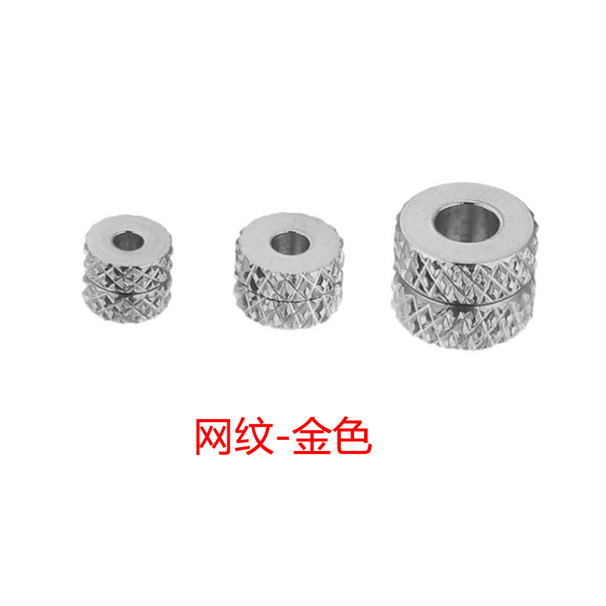 100PCS Pattern Stainless Steel Spacer Beads For Making Jewelry
