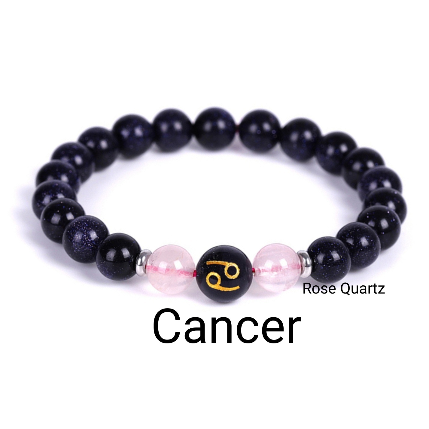 Blue Goldstone Zodiac Bracelets for Women Men 12 Constellations Healing Crystal Stretch Bracelet Zodiac Sign Horoscope Spiritual Jewelry Birthday Gift