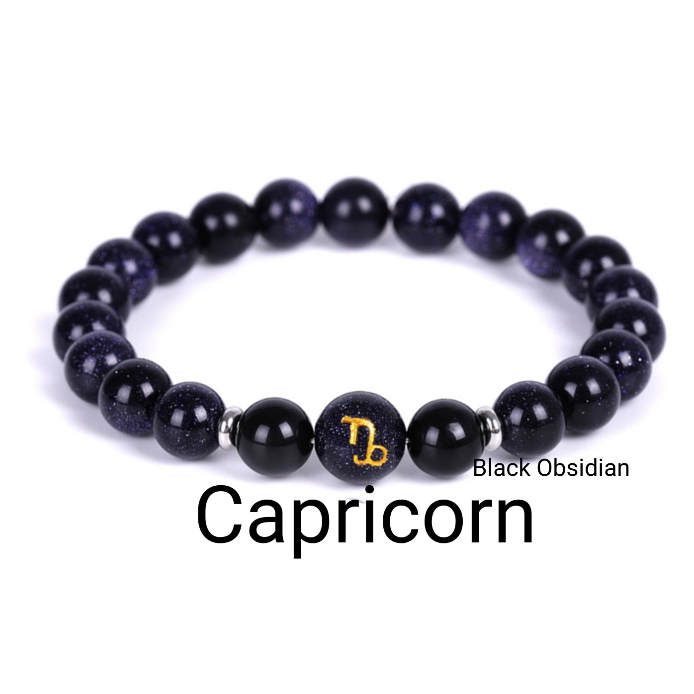 Blue Goldstone Zodiac Bracelets for Women Men 12 Constellations Healing Crystal Stretch Bracelet Zodiac Sign Horoscope Spiritual Jewelry Birthday Gift