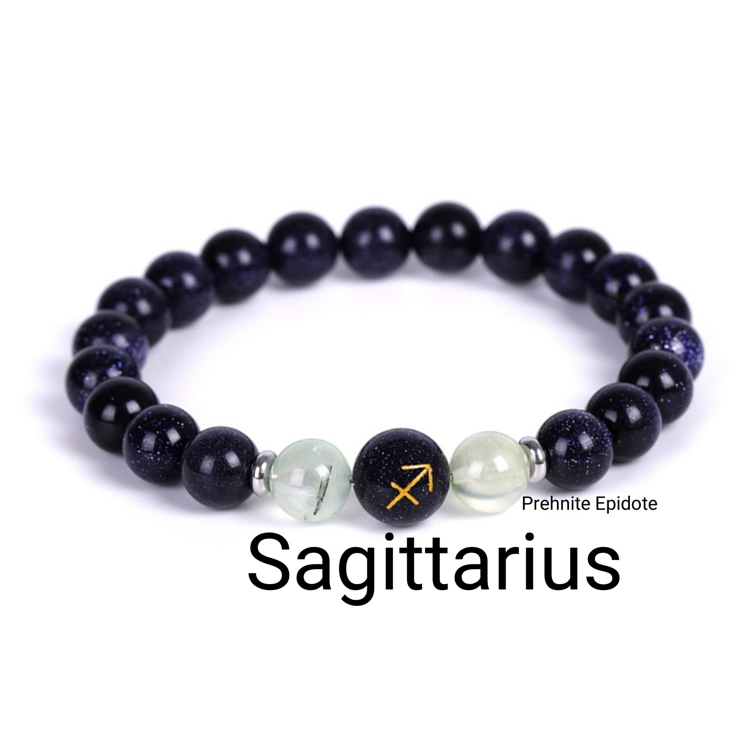 Blue Goldstone Zodiac Bracelets for Women Men 12 Constellations Healing Crystal Stretch Bracelet Zodiac Sign Horoscope Spiritual Jewelry Birthday Gift