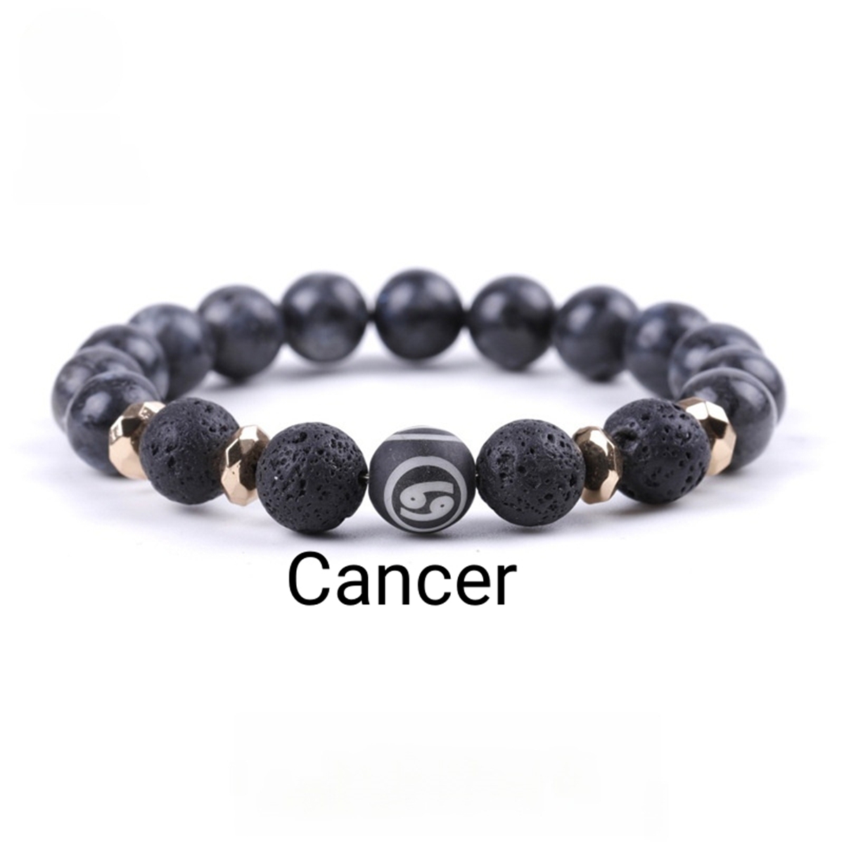 10mm Black Labradorite Zodiac Bracelets for Women Men 12 Constellations Healing Crystal Stretch Bracelet Zodiac Sign wood Horoscope Spiritual Jewelry Birthday Gift