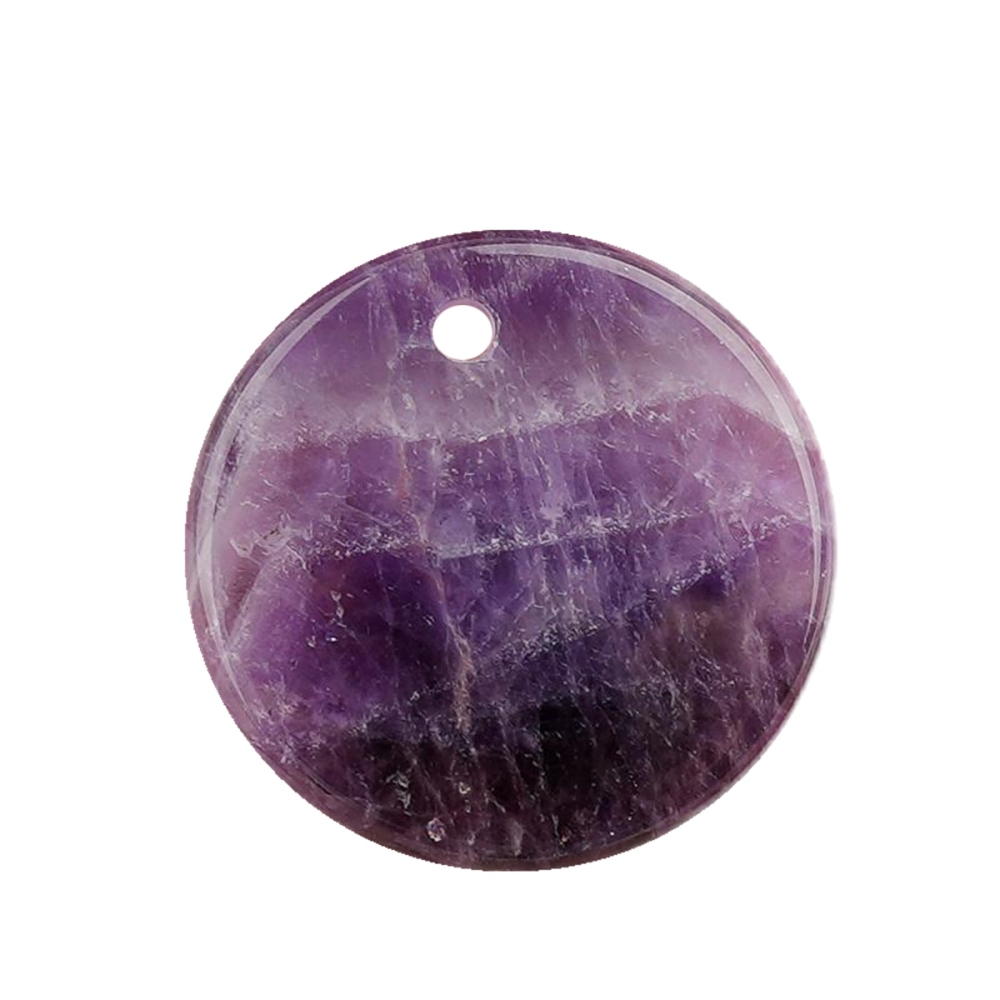 30MM Flat Round Gemstone Disc Pendant for Making Jewelry