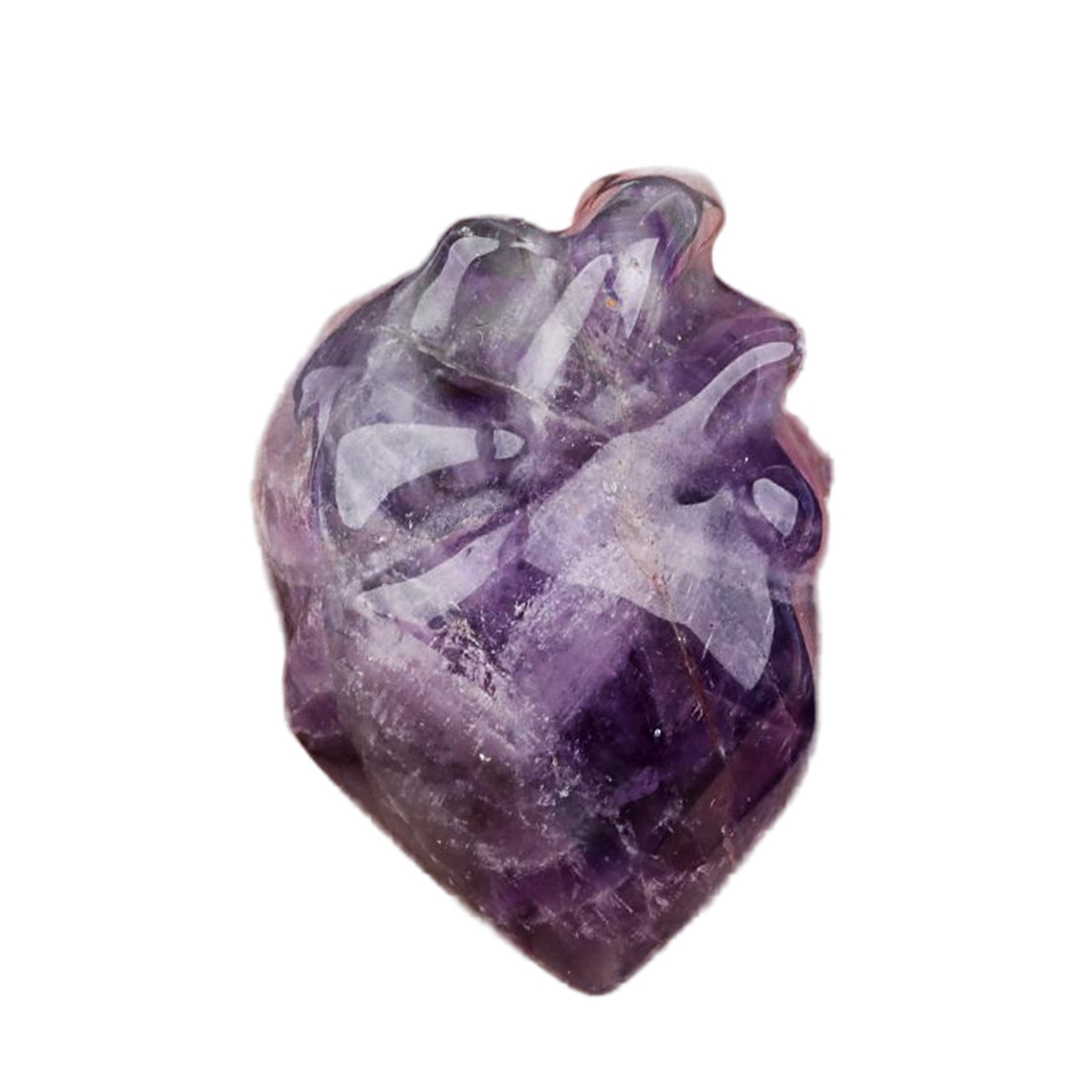 Handmade Craved Heart Shape Gemstone Decoration