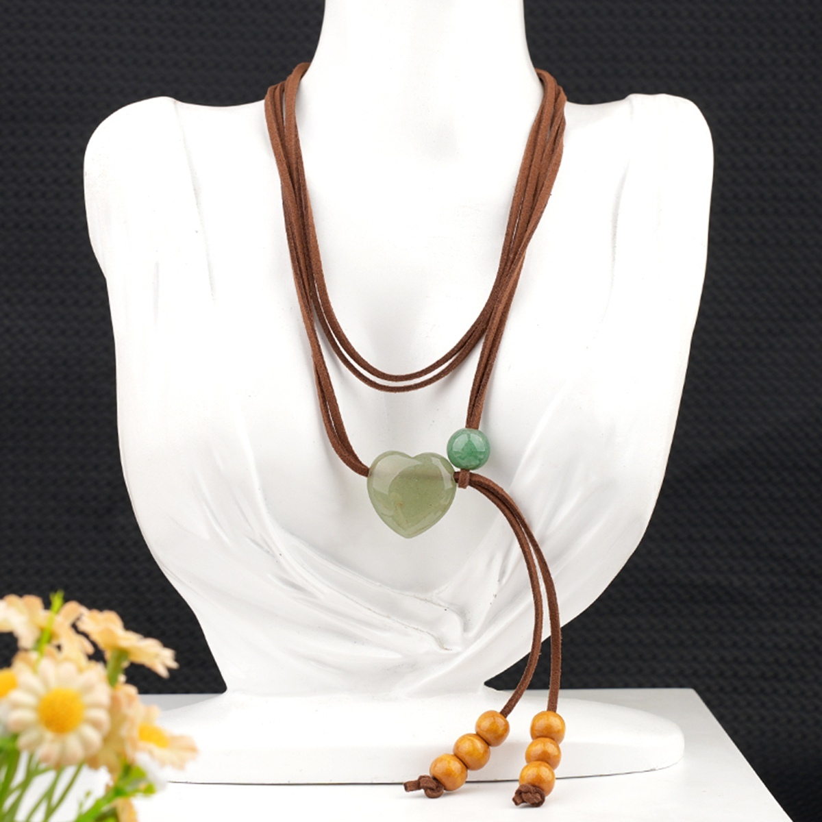 Love Heart 25MM Beads Waist Chain & Necklace