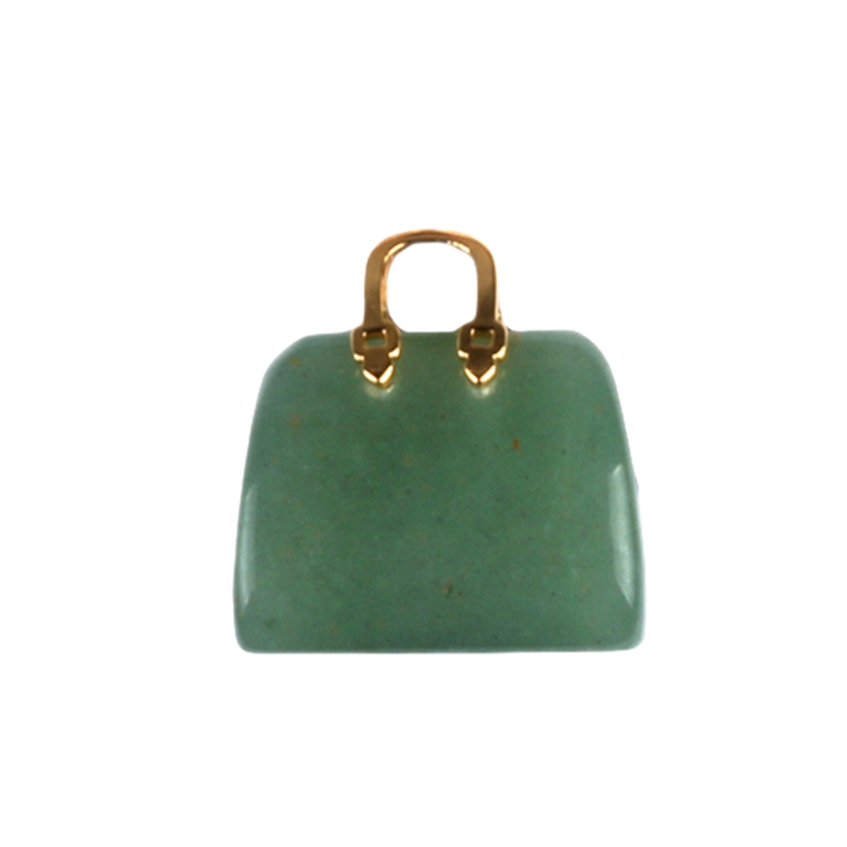 Gold Handbag Gemstone Pendant for Making Jewelry
