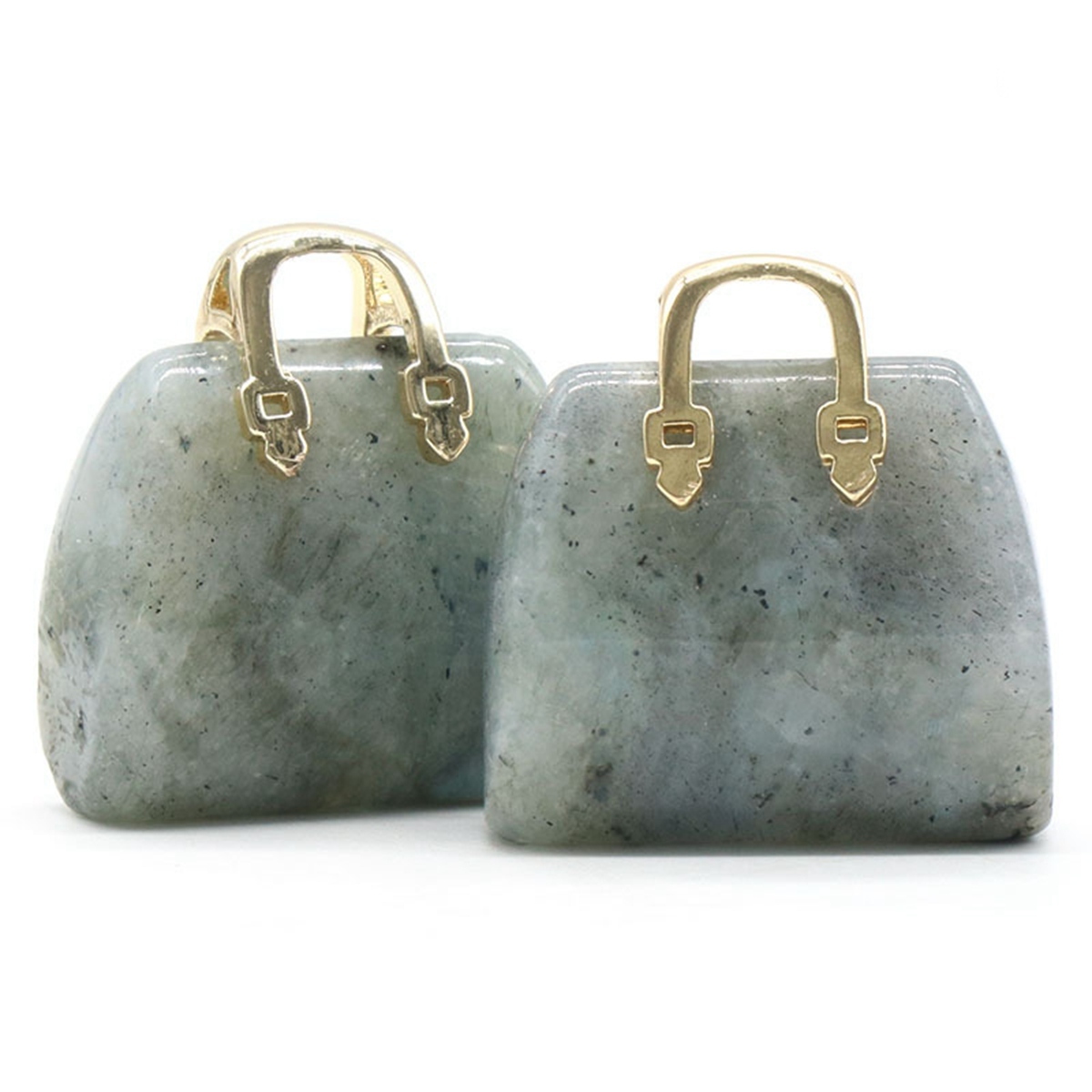 Gold Handbag Gemstone Pendant for Making Jewelry