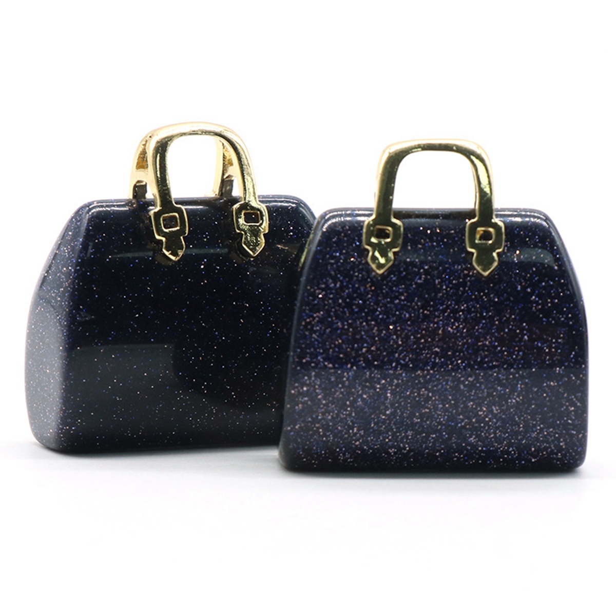 Gold Handbag Gemstone Pendant for Making Jewelry
