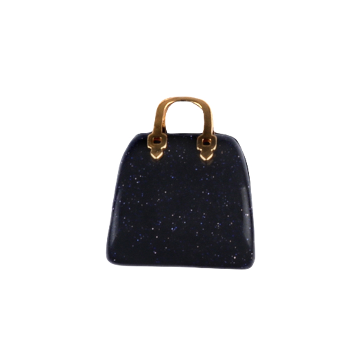 Gold Handbag Gemstone Pendant for Making Jewelry
