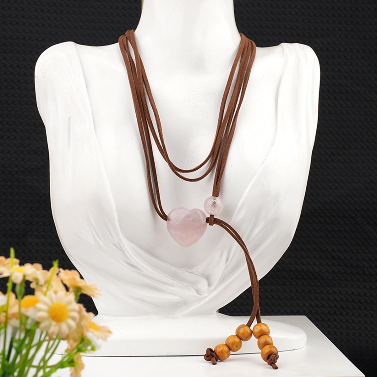 Love Heart 25MM Beads Waist Chain & Necklace