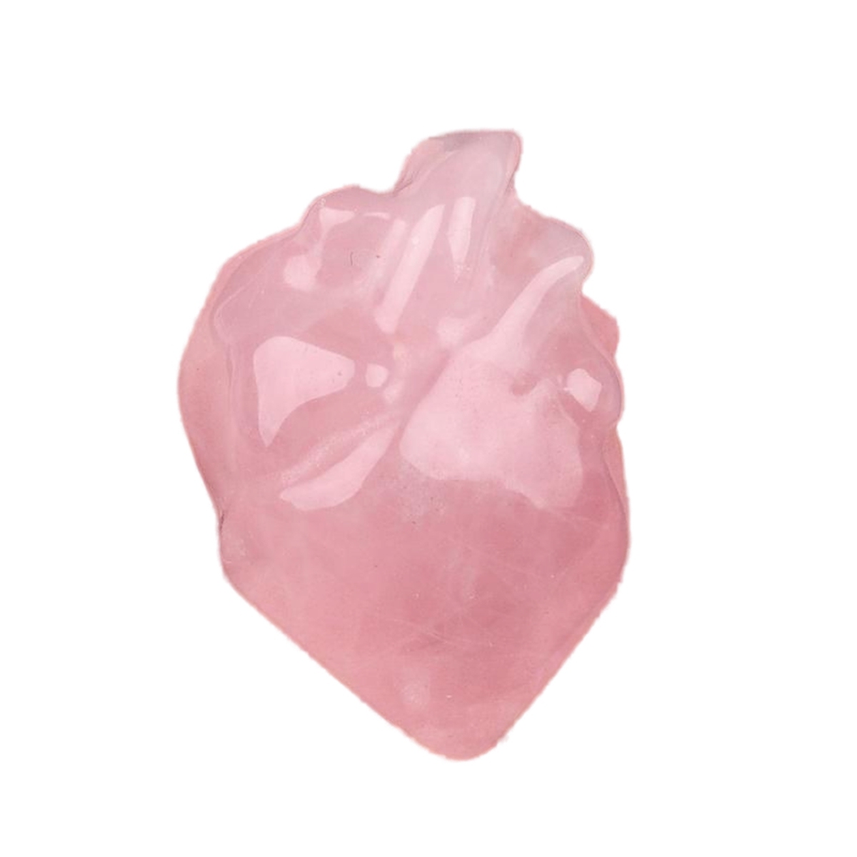 Handmade Craved Heart Shape Gemstone Decoration