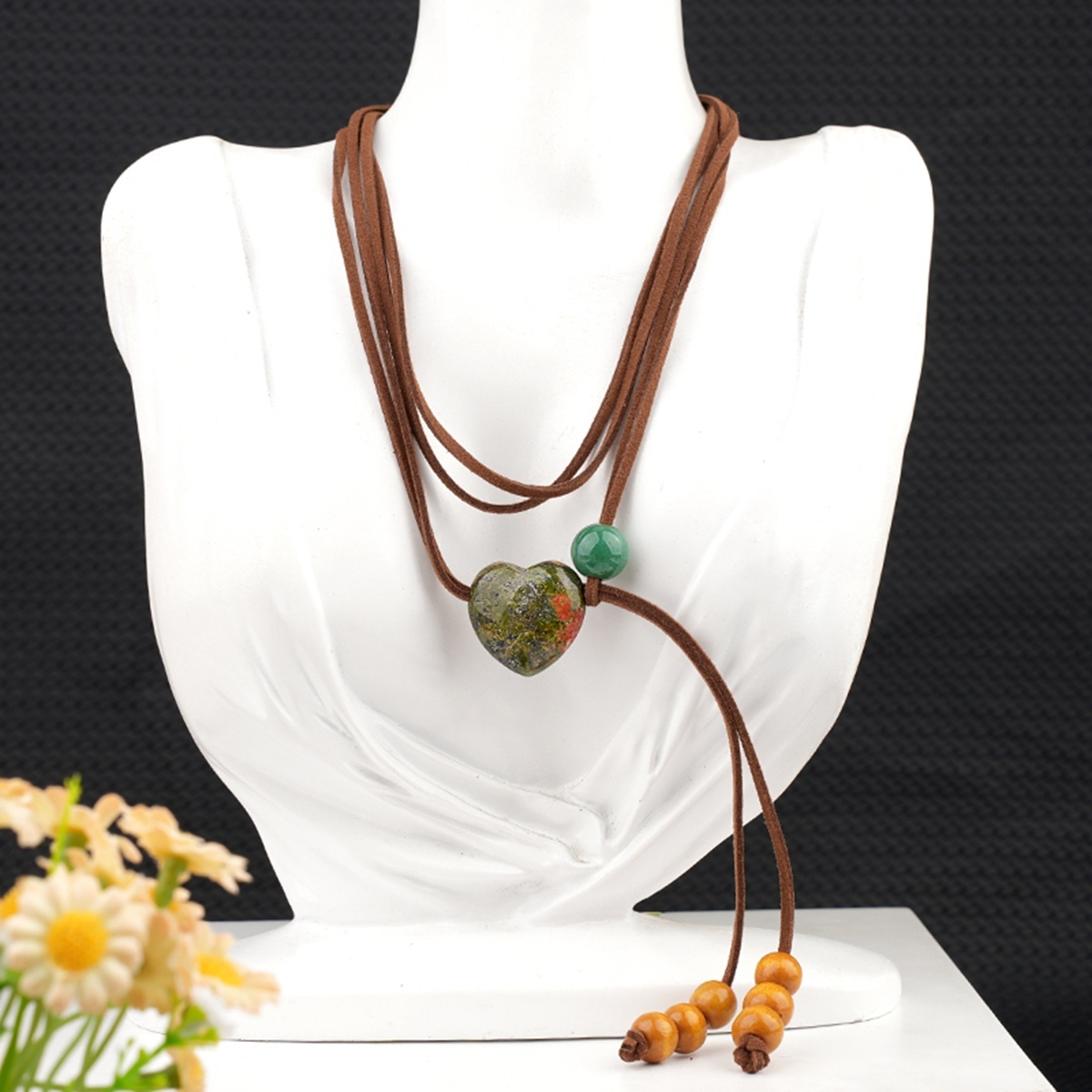 Love Heart 25MM Beads Waist Chain & Necklace