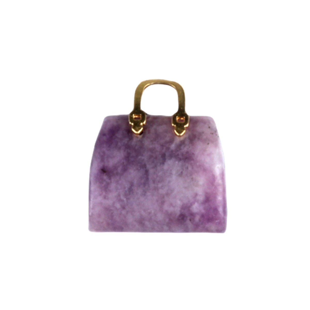 Gold Handbag Gemstone Pendant for Making Jewelry