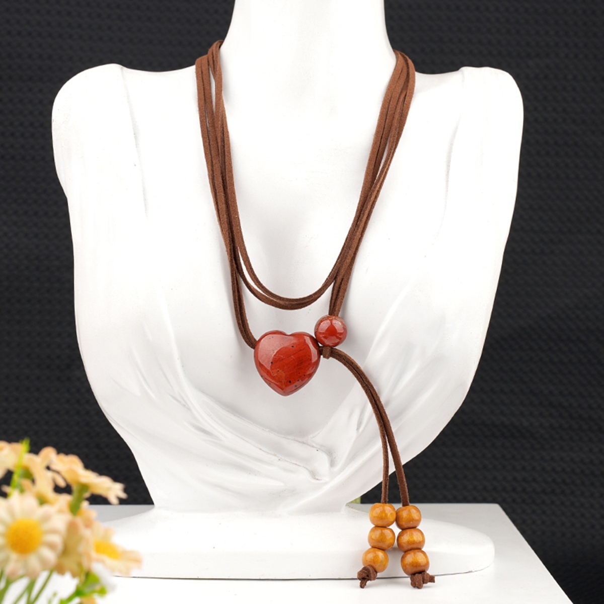 Love Heart 25MM Beads Waist Chain & Necklace