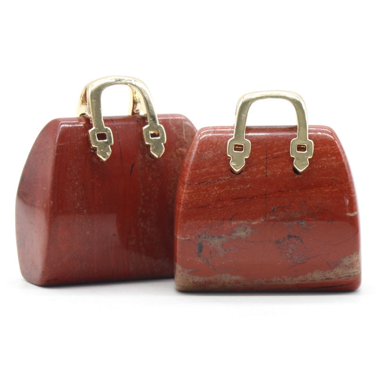 Gold Handbag Gemstone Pendant for Making Jewelry
