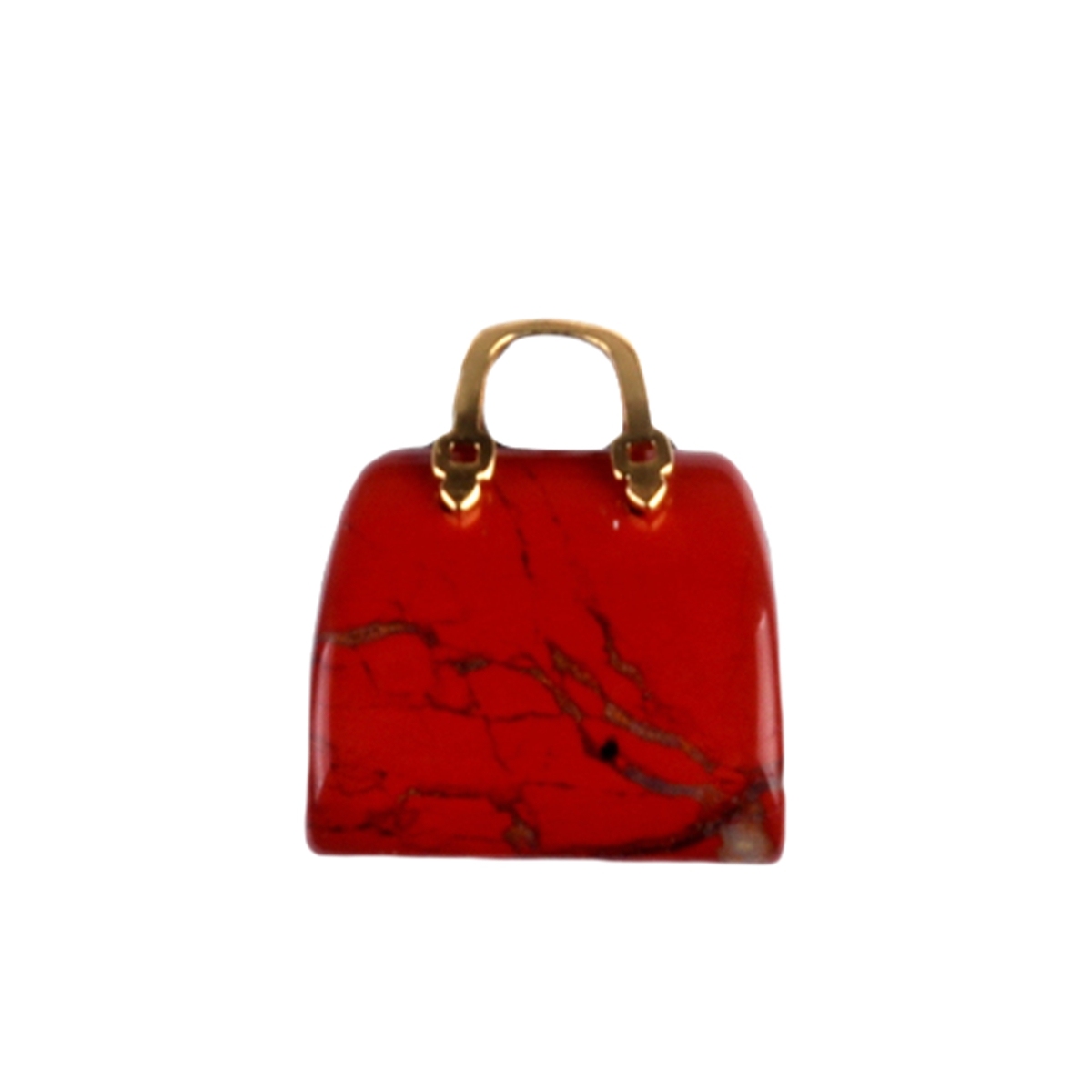 Gold Handbag Gemstone Pendant for Making Jewelry