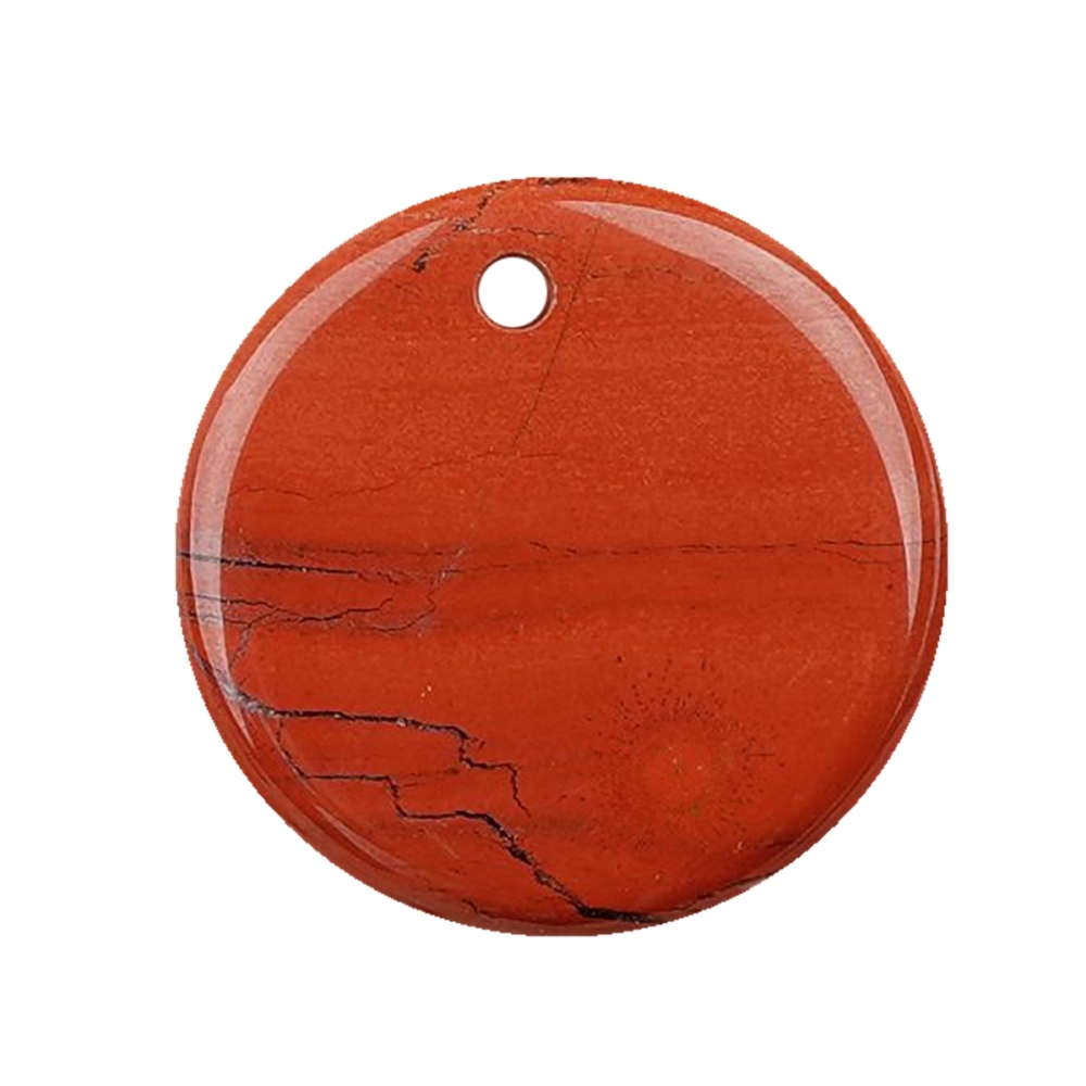 30MM Flat Round Gemstone Disc Pendant for Making Jewelry