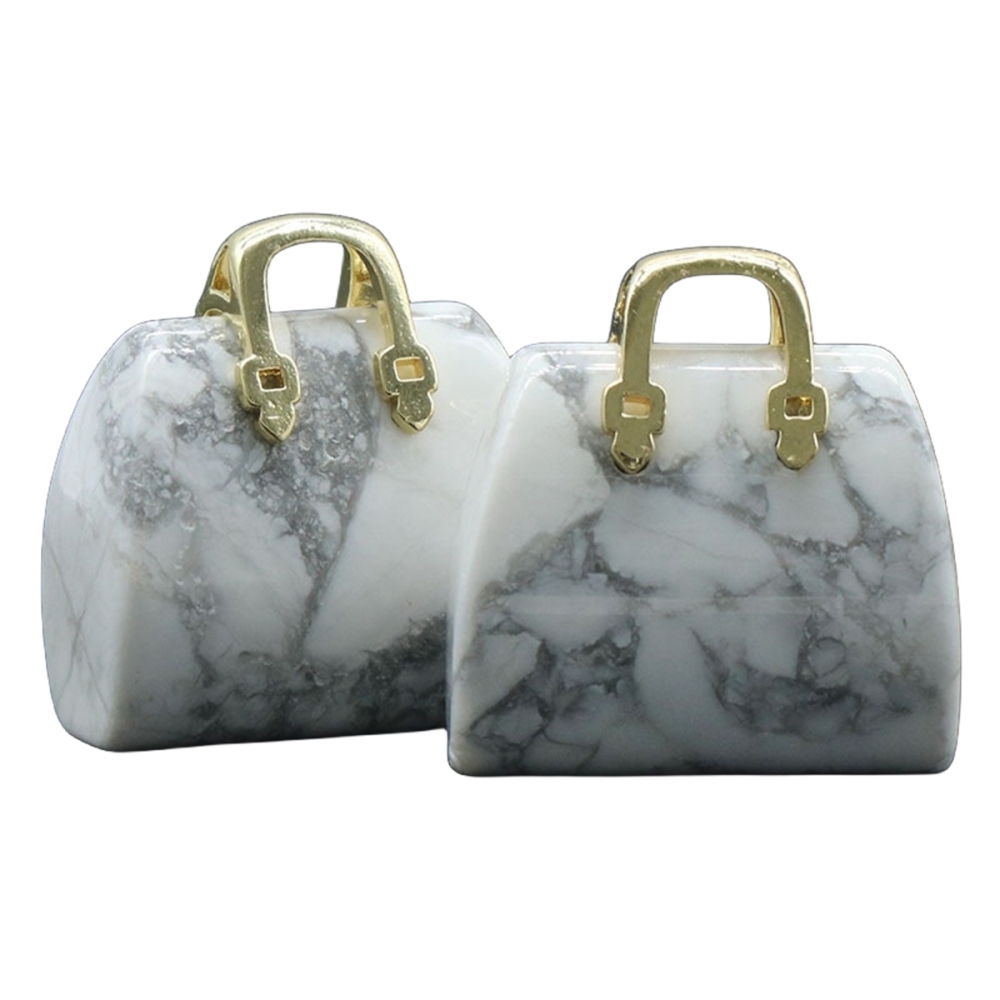 Gold Handbag Gemstone Pendant for Making Jewelry