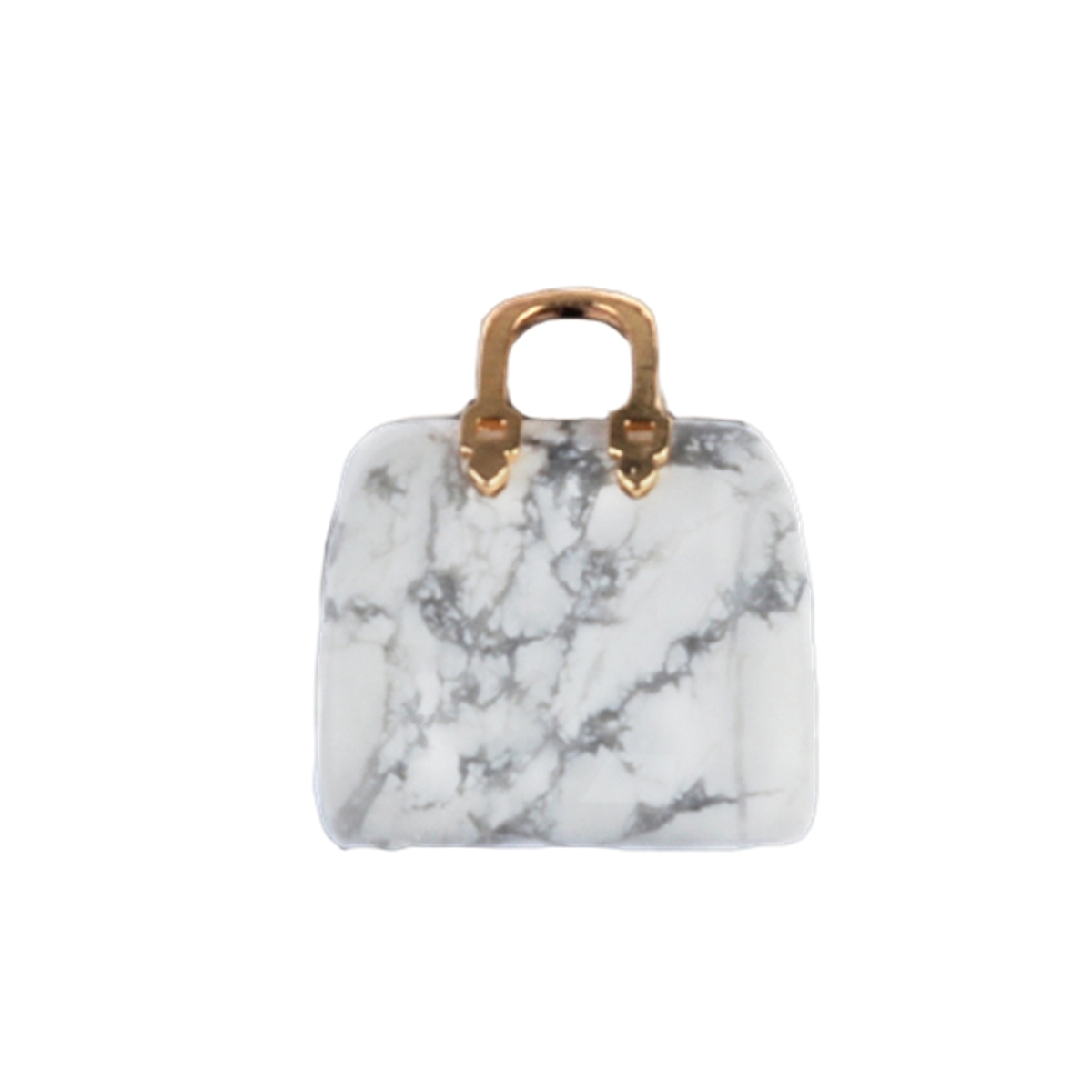 Gold Handbag Gemstone Pendant for Making Jewelry