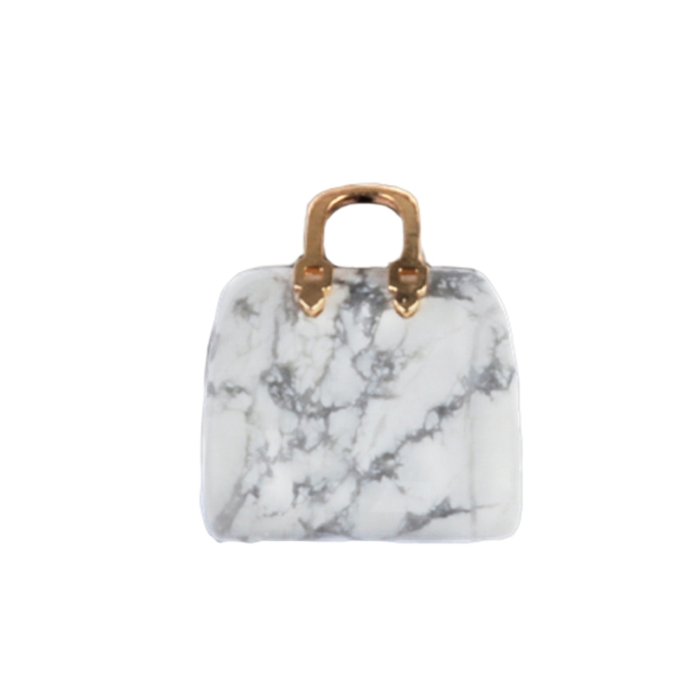 Gold Handbag Gemstone Pendant for Making Jewelry